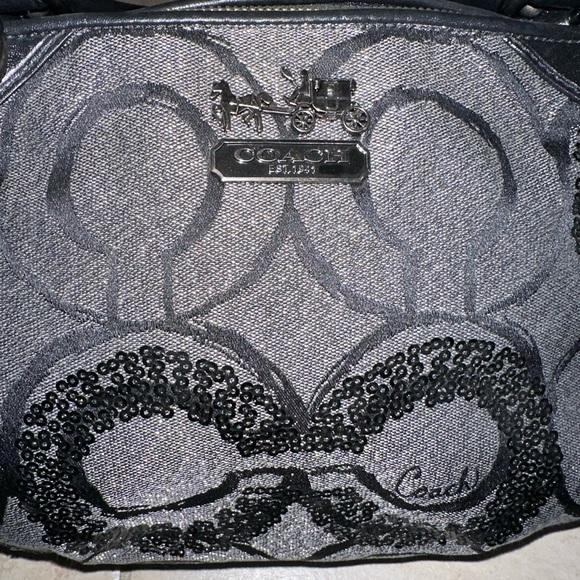 Coach Madison signature Op Art of Sophia Sequin Metallic - Picture 2 of 10